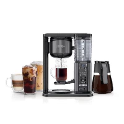 Ninja Specialty Coffee Maker With Fold Away Frother And Glass Carafe