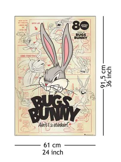 Królik Bugs 80 lat Looney Tunes plakat Galeria Plakatu