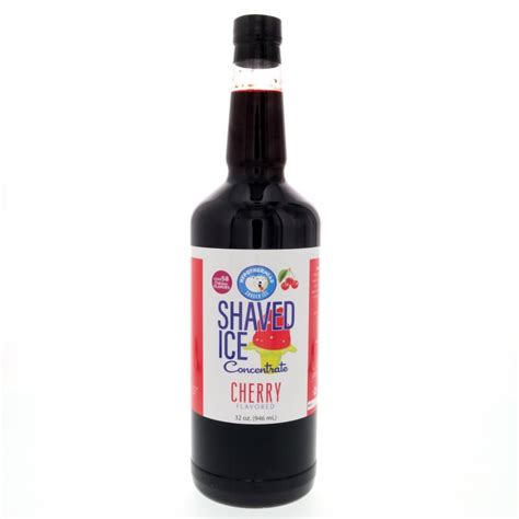 Cherry Shaved Ice Or Snow Cone Flavor Syrup Concentrate