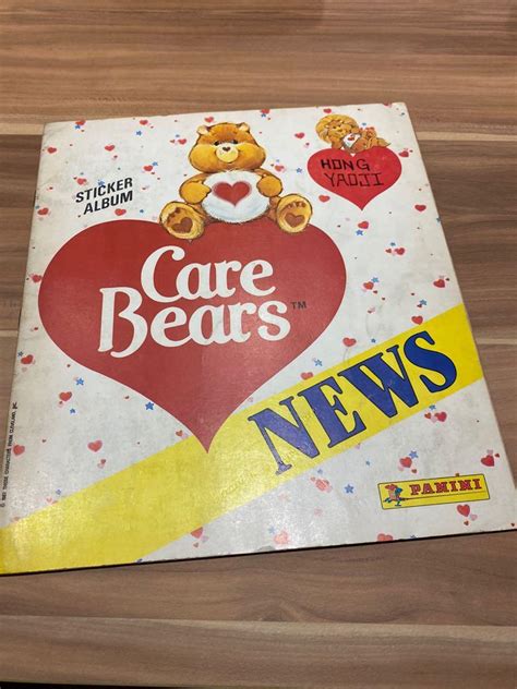 Panini Care Bears News Sticker Album Incomplete Hobbies Toys