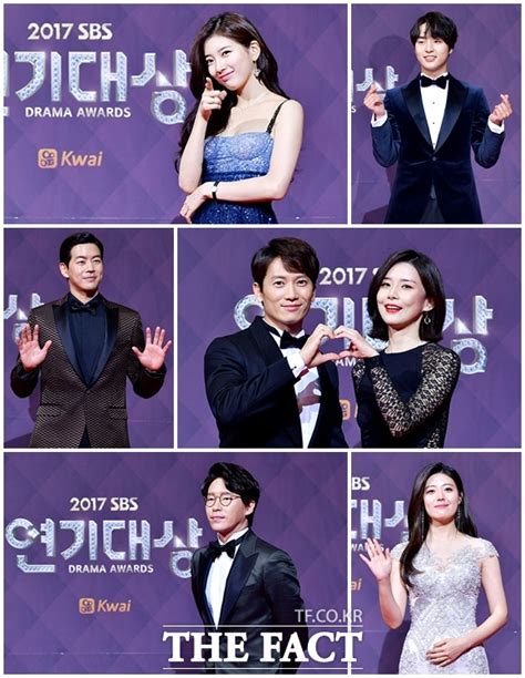 Tf포토 역대급 대결 2017 Sbs 연기대상 후보들 포토 기사 더팩트