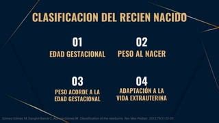 Clasificacion Del Recien Nacido Pptx