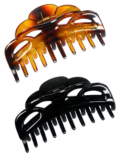 ACCGLORY + Large Plastic Hair Clips