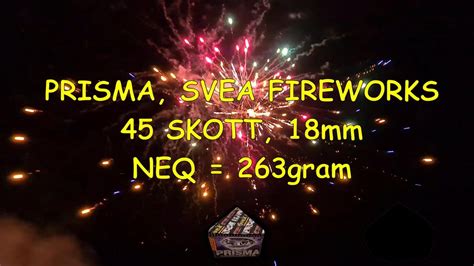 Provskjutning Fyrverkeri tårta PRISMA från Svea Fireworks Fireworks