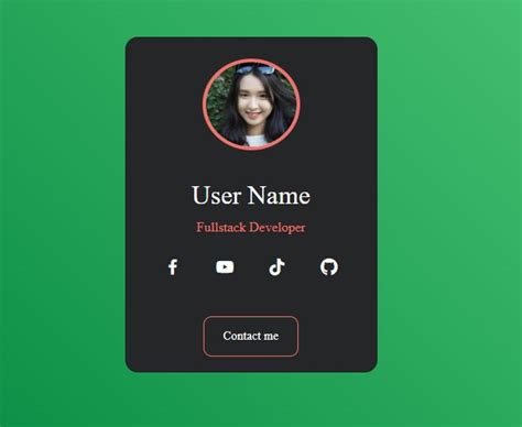 Profile Card | Bootstrap template, Profile, Cards