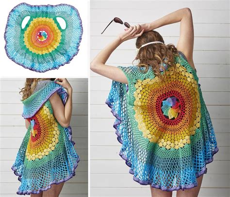 Free Crochet Ladies Circle Vest Pattern Free Lotus Mandala Lotus