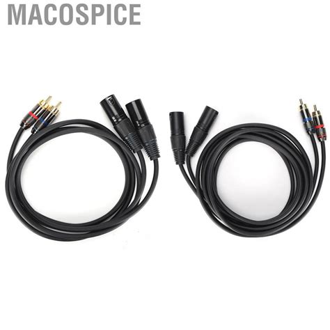 Macospice Jorindo Microphone Cable Dual Xlr Male To Rca Adapter For