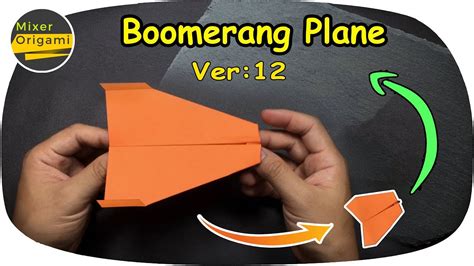 How To Make Paper Boomerang Ver 12 Boomerang Paper AirPlane