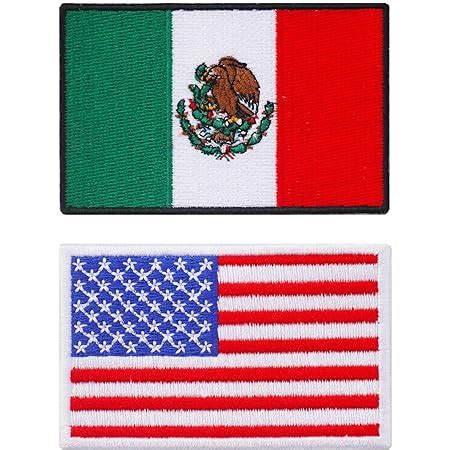 Amazon Graphic Dust X Inches Mexico Flag Usa Flag Embroidered