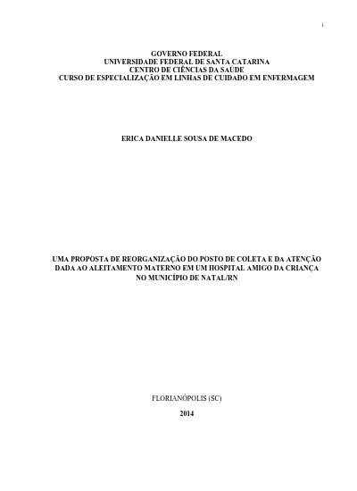 Uma Proposta De Reorganiza O Do Posto De Coleta E Da Aten O Dada Ao