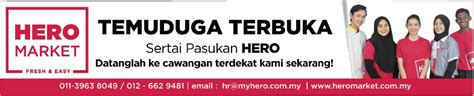 Jobs In My Hero Hypermarket Sdn Bhd October 2022