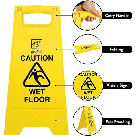 Wet Floor Sign Pack Of 5 The Dustpan And Brush Store