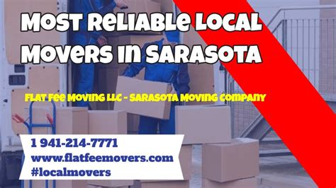 Most Reliable Local Movers In Sarasota Flat Fee Moving LLC Sarasota