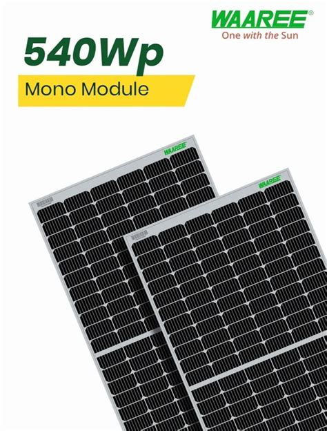 Monocrystalline Waaree Solar Panel 540 Wp 40v At Rs 16 5 Watt In Pune