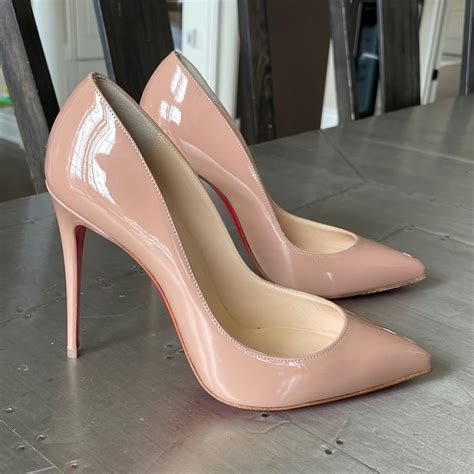 Christian Louboutin Pigalle Follies Nude Classic Patent 100mm Stiletto