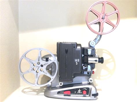 1958 Bolex Paillard M8s 8mm Film Projector To Use With Bolex Synchromat