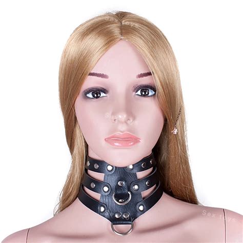 PU Leather Sex Collars For Women Slave Sex Products For Sex Game Bondage Restraint Sex Tools S M