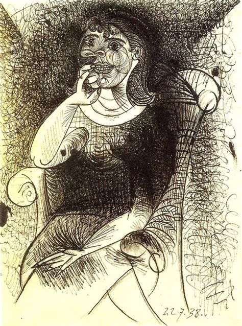 Pablo Picasso Femme Dans Un Fauteuil Monica Rossi Flickr