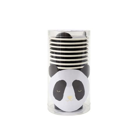 Gobelets Forme De Panda Noir Blanc D Coration F Te Anniversaire