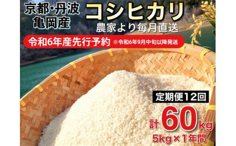 【令和6年産先行予約】米 定期便 5kg×12ヶ月 60kg コシヒカリ 佐伯の里の源流米 希少 農家直送 令和6年産 新米 白米 5キロ