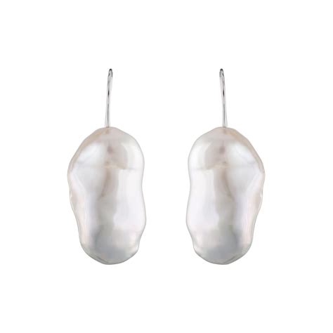 14 Karat White Gold Freshwater Cultured Pearl And Diamond Heart Earrings For Sale At 1stdibs