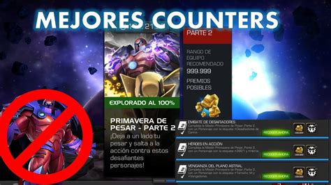 Mejores Counters Para Onslaught Del Evento Primera Del Pesar Spring Of Sorrow Mcoc Youtube