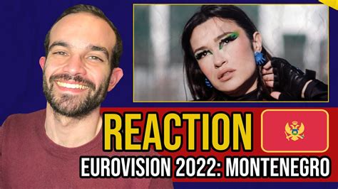 Eurovision Montenegro Vladana Breathe Reaction Youtube