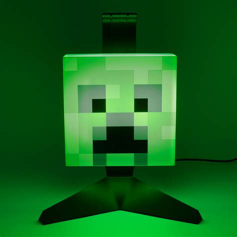 Creeper Headphone Stand With Light Minecraft Elbenwald