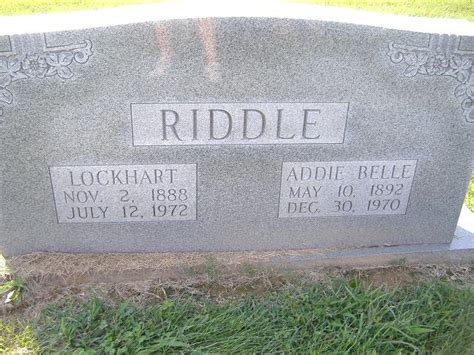 Stallard Lockhart Riddle 1888 1972 Mémorial Find a Grave