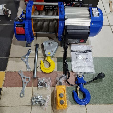 Jual WINCH ELECTRIC HOIST 1500KG KATROL ELEKTRIK 30M SILENT DINAMO