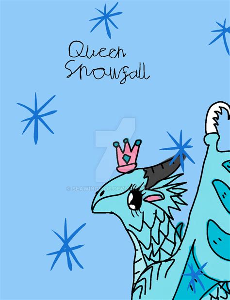 Queen Snowfall the Icewing by seawingwof on DeviantArt