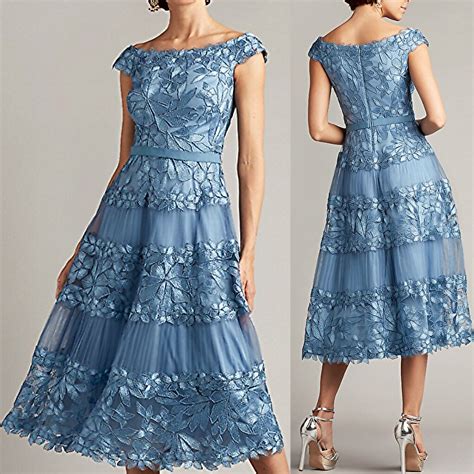 Tadashi Shoji Adriane Floral Embroidered Tea Length Dress Msrp 518 Nwt