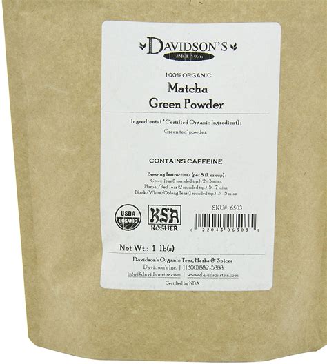 Davidson's Tea Matcha Green Powder, 1-Pound