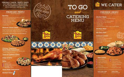 And Catering Menu El Pollo Loco