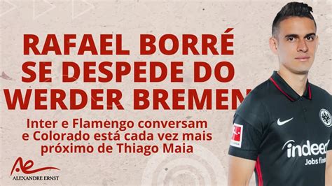 BORRÉ SE DESPEDIU NO ÚLTIMO DOMINGO REUNIÃO DEFINE LIBERAÇÃO THIAGO