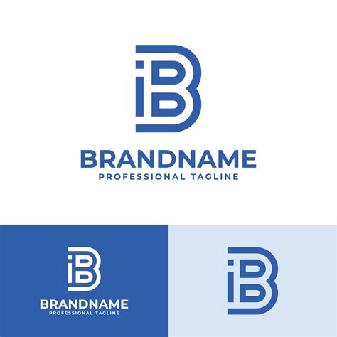 Letter Bi Modern Logo Suitable For Business With Bi Or Ib Initials