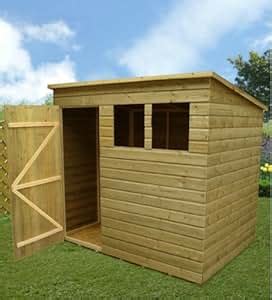 Wooden Garden Shed 7X5 Pent Shed Pressure Treated Tanalised 2 Windows