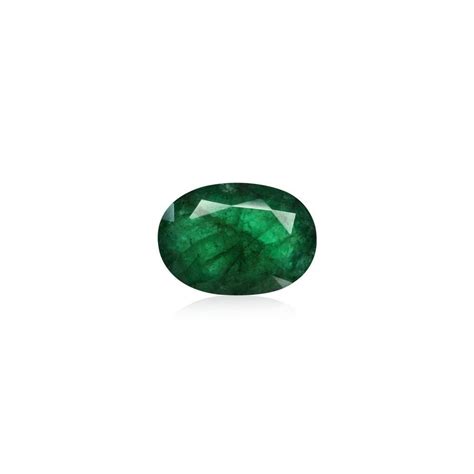 Oval Dark Green Natural Zambia Emerald Gemstone Stone Size Basic Size