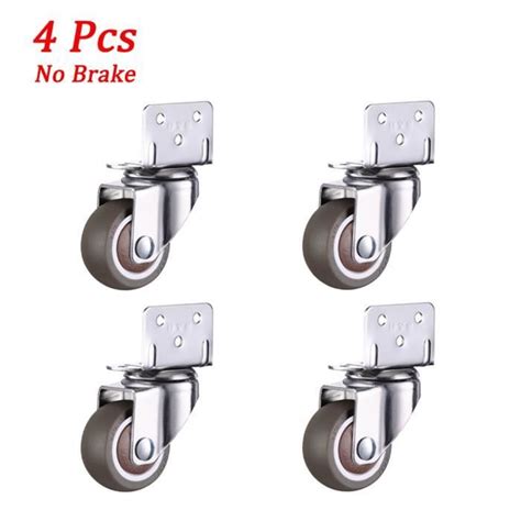 ROUE ROULETTE 4 Pcs No Brake 1 Inch Roulettes Pivotantes En