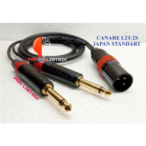 Jual Kabel Audio XLR Male To Dual Akai 6 5berkualitas 1Meter Shopee