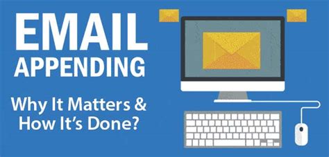 Overview Of Email Appending Infographic