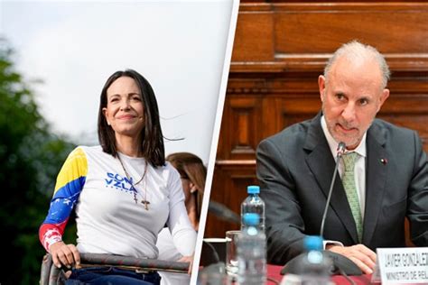 Mar A Corina Machado Agradece Respaldo De Canciller Y Gobierno Peruano