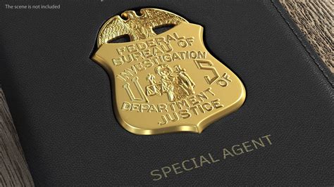 Fbi Badge Close 3d Model 29 3ds Blend C4d Fbx Max Ma Lxo Obj