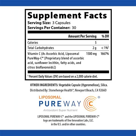 Vitamina C Liposomal Din Mica De Mg C Psulas F Rmula