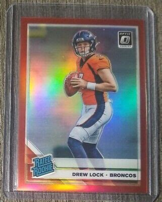 2019 Panini Donruss Optic Rated Rookies Red Prizm 99 Drew Lock 153