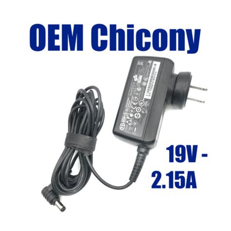 Genuine Chicony W10 040N1A W040R001L AC Acer Power Adapter Charger 19V