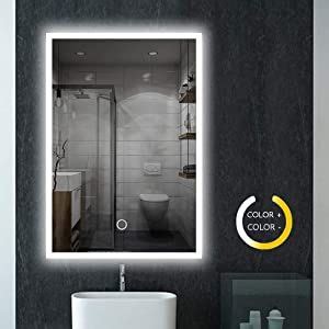 Elegant X Mm Backlit Illuminated Bluetooth Bathroom Mirror With