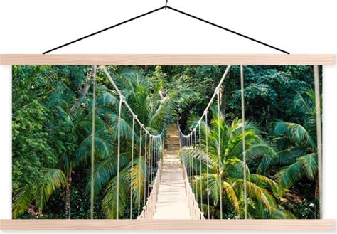 Posterhanger Incl Poster Schoolplaat Jungle Palmboom Brug