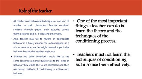 Behaviorism as a philosophy of education | PPTX