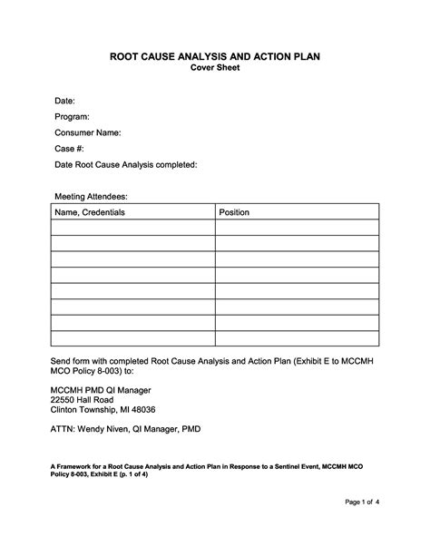 40 Effective Root Cause Analysis Templates Forms And Examples